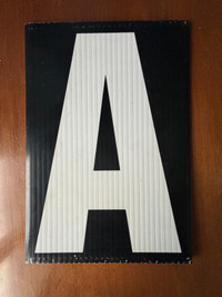 10.5” high Coroplast letters for billboards/signs