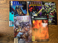 5 Alien Comics (Mix) Resuurection, Stalker, Alcehemy +Mondo Pest