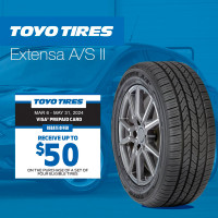 NEW Toyo Extensa A/S II all season tires PLUS GET $50 REBATE