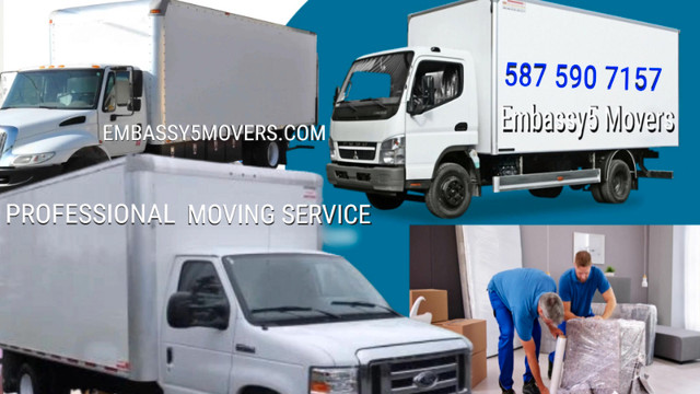 2 Men /Truck  $90 Hr Residential Commercial Movers 587 590 7157 in Moving & Storage in Calgary