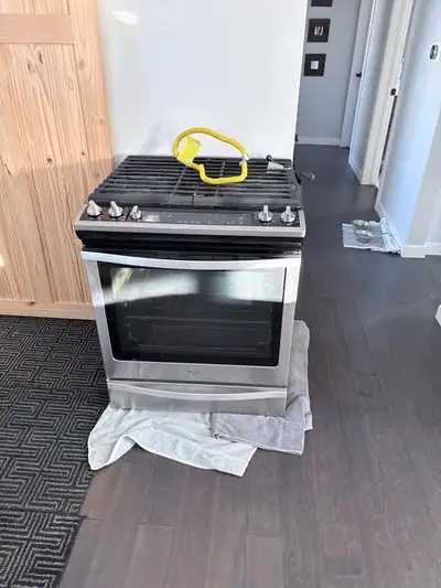 stainless steel gas range oven used , View more