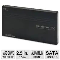 NexStar TX 2.5" SATA USB 3.0 External Hard Drive Enclosure $20
