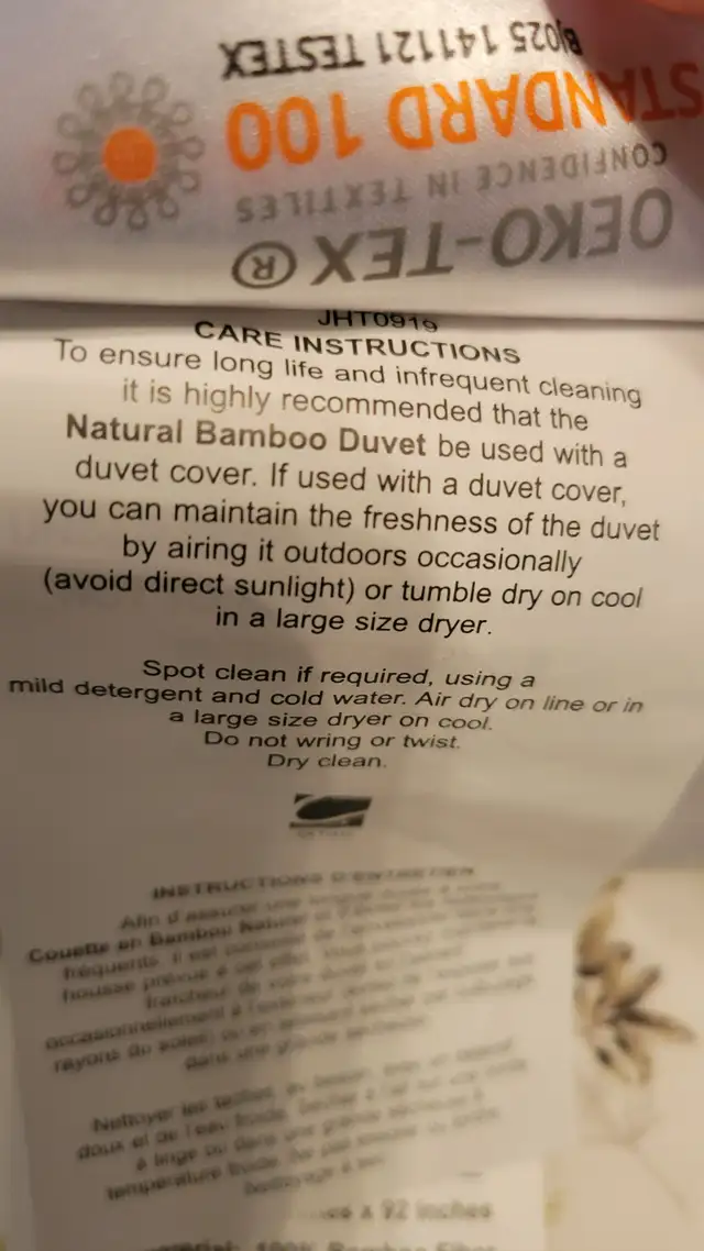 100% Bamboo Duvet - Queen in Bedding in Kingston - Image 3