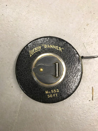 Tape Measure Lufkin "Banner" No.553 50 feet vintage