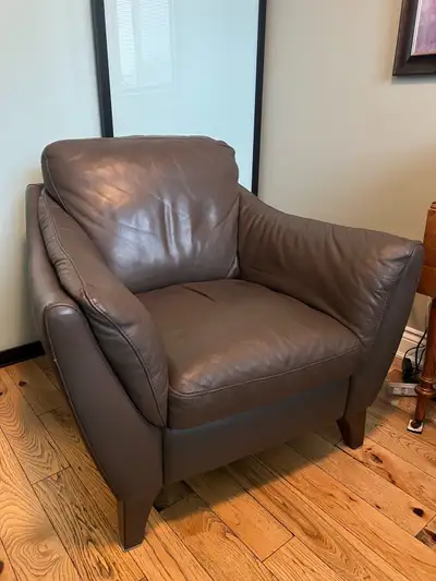 Leather Sofa and Chair, View more