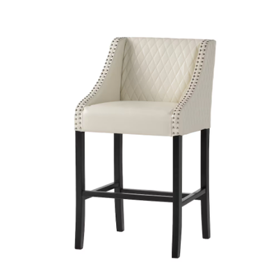 Brand New 28 in. Ivory color FAUX Leather Wood Bar Stool $99, View more