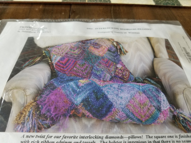 Interlocking Diamonds Pillow Kit - Knitting in Hobbies & Crafts in Peterborough - Image 2