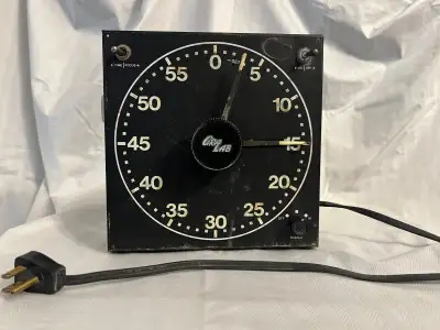 1 gralab clock in fair condition. 1 hour timer