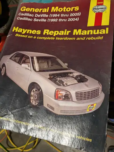 1994 they 2005 Cadillac DeVille, Seville complete tear down and rebuild manual.