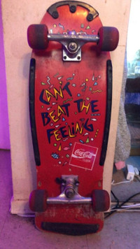 Vintage Coca-Cola 'Can't Beat the Feeling' Skateboard