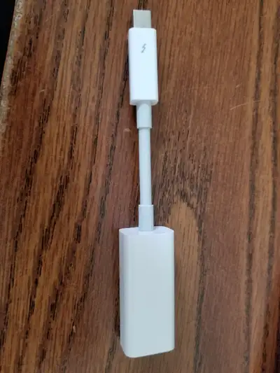 Original Apple Gigabit ethernet to Thunderbolt adapter, View more