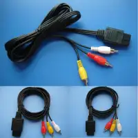 AV TV RCA Video Cord Cable For Game cube/SNES GameCube/Nintendo