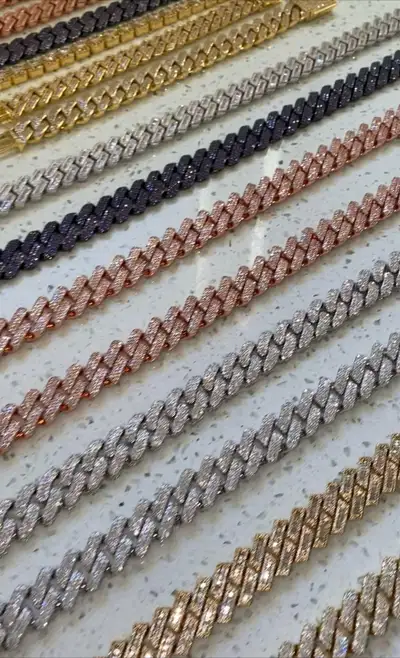 18mm Iced Out Cuban Link Chain | Gold, Silver, Black & Rose Gold, View more