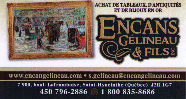 Encans Gélineau & Fils (Achats et ventes) dans Art et objets de collection  à Saint-Hyacinthe