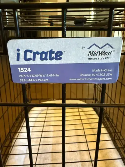My dog didn’t like her crate, which is why I’m selling it. Comes with a divider and sleeping pad. As...