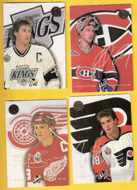 CARTE DE HOCKEY ROY,GRETZKY  Signature SET COMPLET