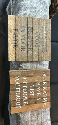 Wooden signs for sale