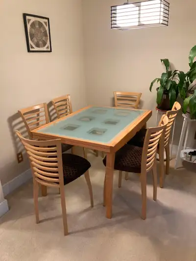 DINING TABLE GLASS EXPANDABLE, View more