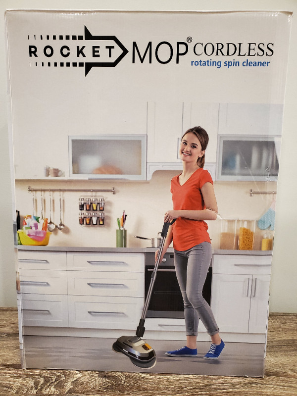 Rocket Mop Cordless Rotating Spin Cleaner - Kitchen Bathroom dans Autre  à Région de Mississauga/Peel