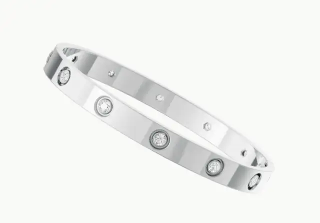 AUTH CUSTOM MADE Cartier Love Bracelet, 10 diamonds62863271925633123