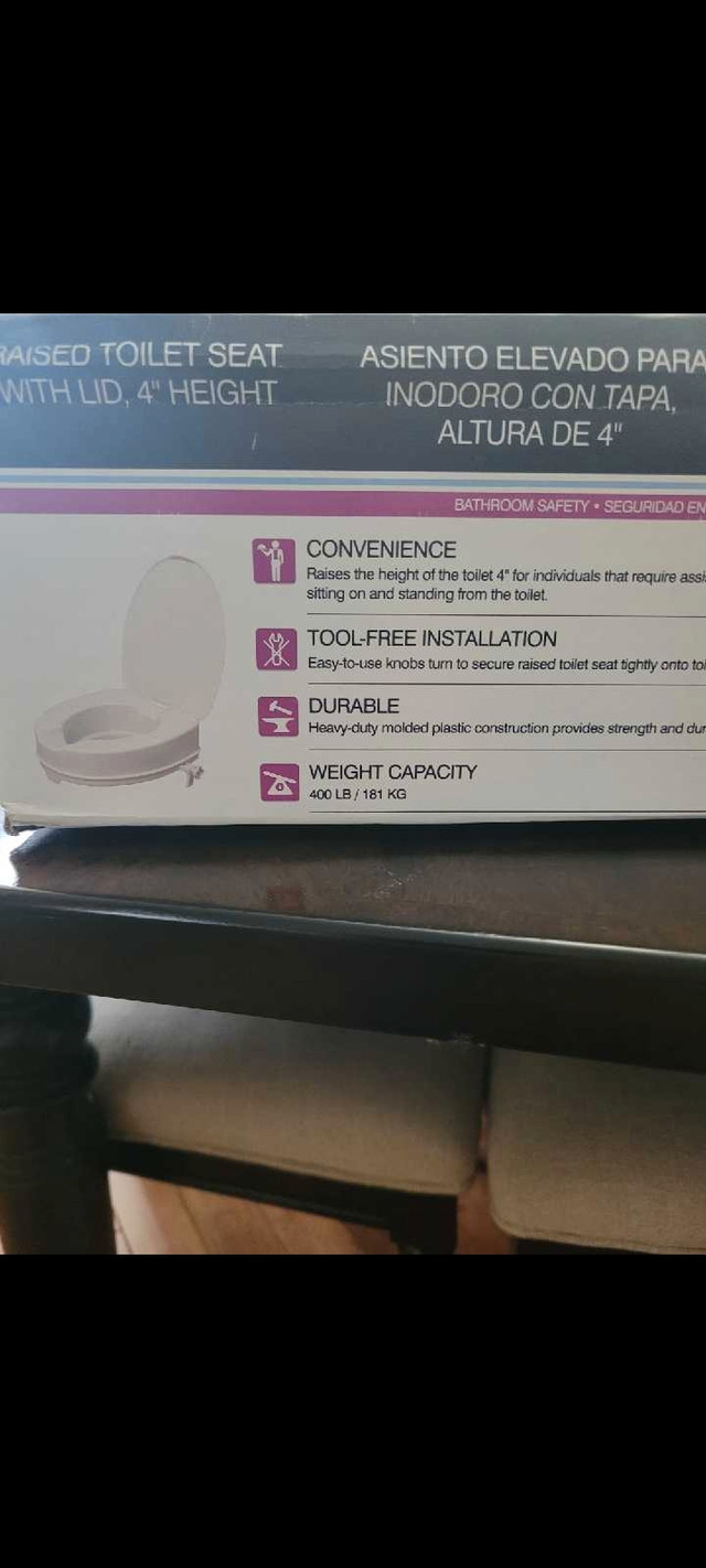 Raised Toilet Seat  in Health & Special Needs in Napanee - Image 3