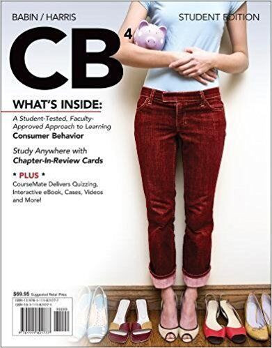 CB4 - Consumer Behavior 4 (with CourseMate) by Babin and Harris dans Manuels  à Ville de Montréal