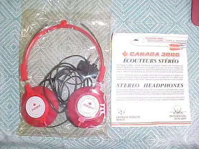 VINTAGE CANADA 3000 STEREO HEADPHONES, View more