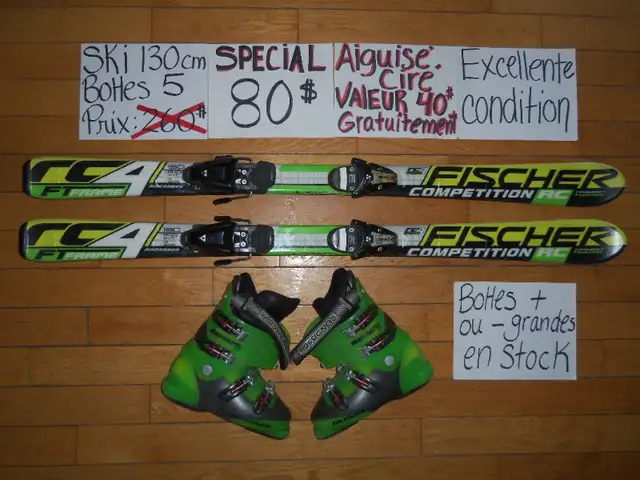 Ensembles de ski alpin twin tip 119 120 130 cm in Ski in Saint-Hyacinthe - Image 3