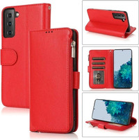 NEW Samsung S21 Red Wallet Phone Case