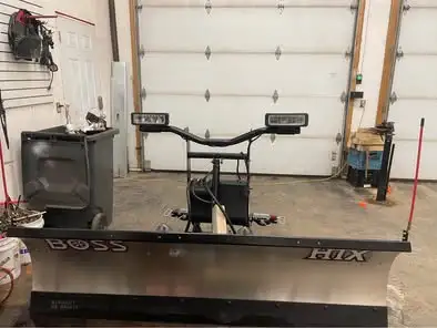 7’6” Boss HTX stainless plow for half ton, brand new with2 year warranty, end of season clear out, $...
