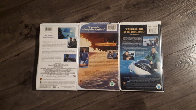 VHS  Free Willy 1,2,3, Collection Set  Family/Drama in Other in Ottawa - Image 3
