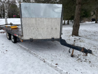 Tandem deck over trailer