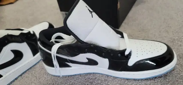 AIR JORDAN 1 LOW SE CONCORD size 11.5 NEW white black in Men's Shoes in Markham / York Region - Image 6