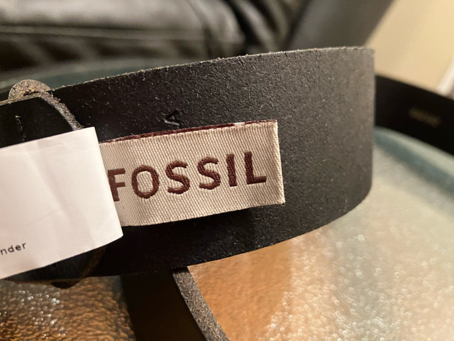 NEW Fossil genuine leather black belt 80/32 dans Hommes  à Ville de Montréal - Image 4