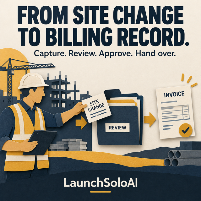 Track Site Changes from Field Notes to Billing