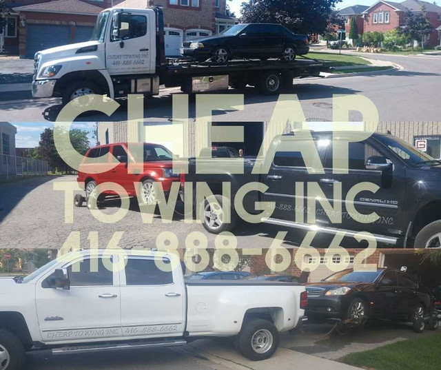 CHEAP TOWING MISSISSAUGA FLATBED TOW TRUCK BATTERY BOOST LOCKOUT in Towing & Scrap Removal in Mississauga / Peel Region - Image 2