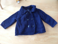 Veste baby Gap marine 3-6 mois (C30)