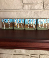 Custom Made, Hand Painted Drink Coasters or Wall Art