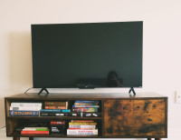 Wood TV Stand and Cabinet, suitable for TVs up to 55 inches