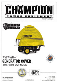 GenTent Champion Storm Shield Severe Weather Portable Generator