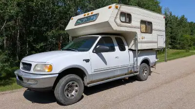 Truck and camper combo $9000 OBO 216019 kms on truck. The camper has no leaks. This combo has done o...
