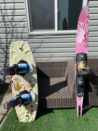 Wakeboard and slalom ski