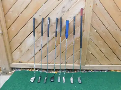 Right Hand putters for sale model Wilson, Fairway, Mizuno m DYNACRAFT, STX asking $30 each Note-Memb...