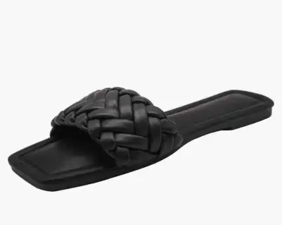 Primark Womens Flat Slide Sandals, Black, SIZE 9, View more