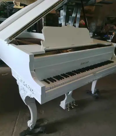 Piano Baby Grand , High Gloss White ,,, Excellent !!!!, View more