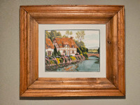 ENGLISH COUNTRY COTTAGE FRAMED