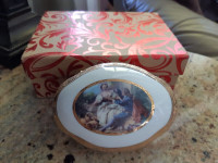 FIRST $75 ~ Limoges France Porcelain Gold Footed Trinket Box