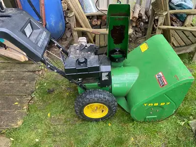 John Deere TRS 27 snow thrower, View more