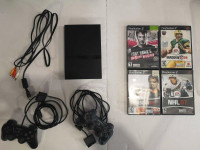 PS2 slim with controllers and games - untested no power cord