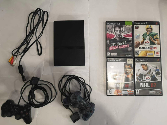 PS2 slim with controllers and games - untested no power cord in Older Generation in Oshawa / Durham Region